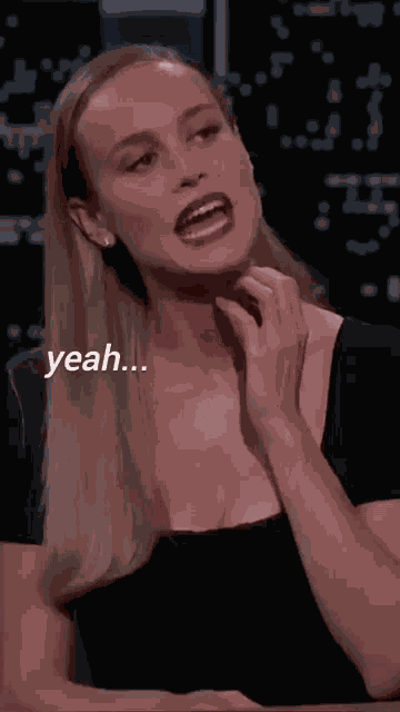 Brie Larson Yeah GIF