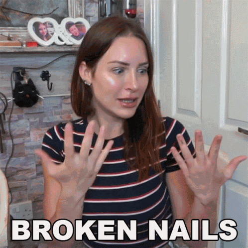 Broken Nails Tracy Kiss GIF