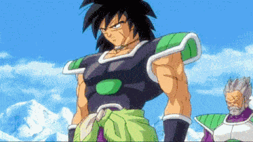 Broly Ikari Vs Goku E Vegeta Blue GIF