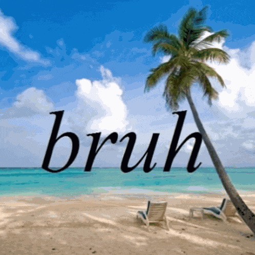 Bruh Beach Funny Meme