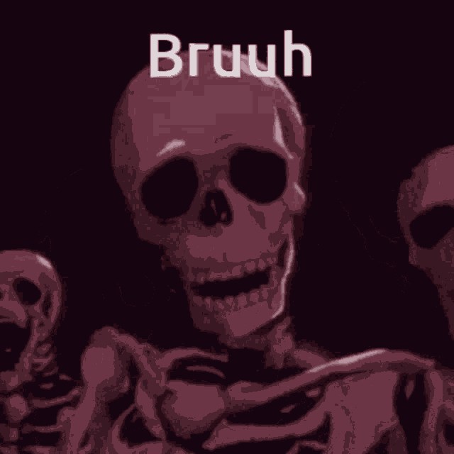 Bruh Skull Skeleton Berserk GIF