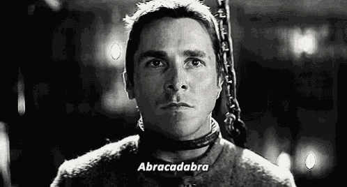 Bruxo Christianbale Suicidio Abracadabra GIF
