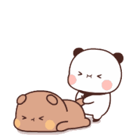 Bubu Not Happy Bubu Throw Dudu Out Sticker GIF