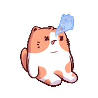 Budji Friends Cat Sticker