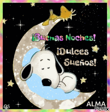 Buenas Noches Snoopy GIF