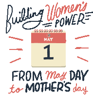 Building Womens Power From May Day To Mothers Day Sticker