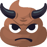 Bull Pile Of Poo Sticker