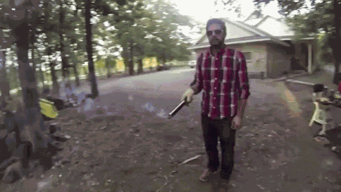 Bullet Time Fireworks GIF