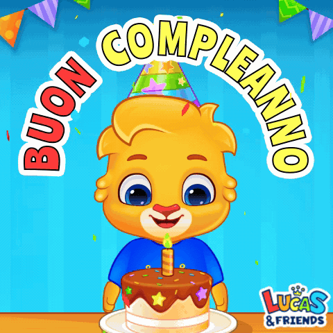 Buon Compleanno Happy Birthday Italian GIF
