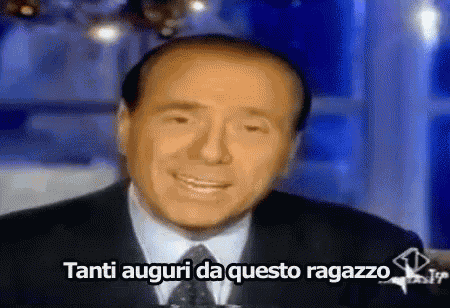 Buon Compleanno Tanti Auguri Da Questo Ragazzo Berlusconi GIF