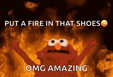 Burn Elmo GIF