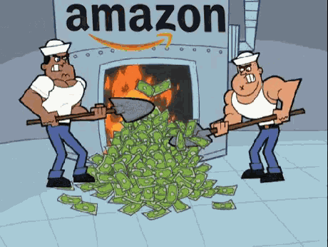 Burning Money GIF