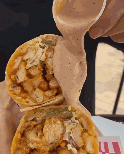 Burrito Fried Chicken Burrito GIF