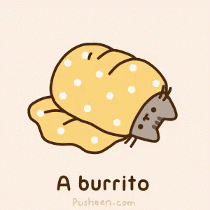 Burrito Pusheen GIF