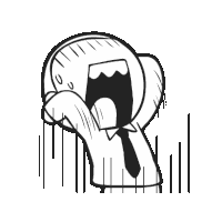 Bussinesman Horrified Sticker