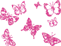 Butterfly Glitter Graphic Glossi Sticker