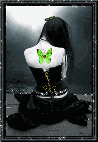 Butterfly Woman GIF