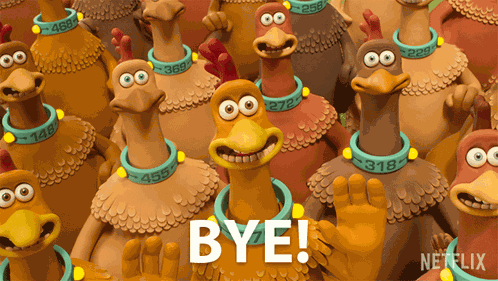 Bye Chicken Run Dawn Of The Nugget GIF