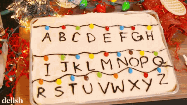 Cake Alphabet Decoration GIF
