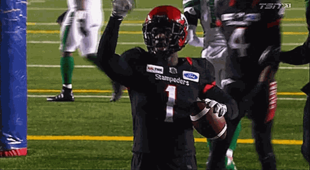 Calgary Stampeders Hergy Mayala GIF