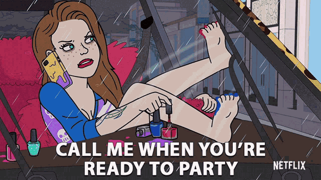 Call Me When Youre Ready To Party Hit Me Up GIF