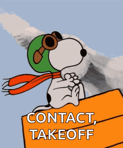 Camsey Snoopy Flying Fly Peanuts Clouds House GIF
