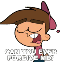 Can You Ever Forgive Me Timmy Turner Sticker