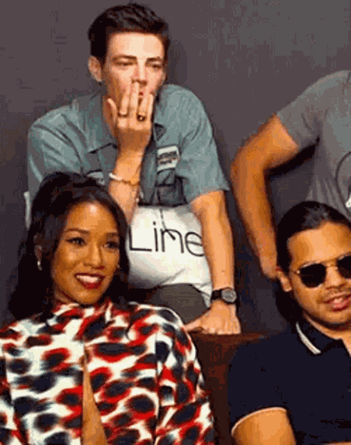 Candice Patton Grant Gustin GIF