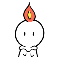 Candle Cute Sticker
