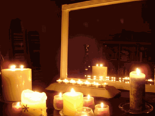 Candles Mirror GIF