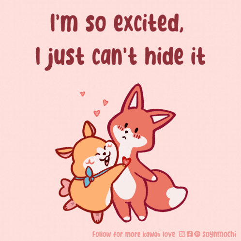Cant-hide-it So-excited GIF