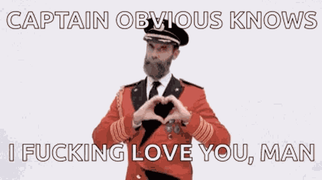 Captain Obvious Heart GIF