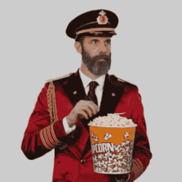 Captain Obvious Popcorn GIF