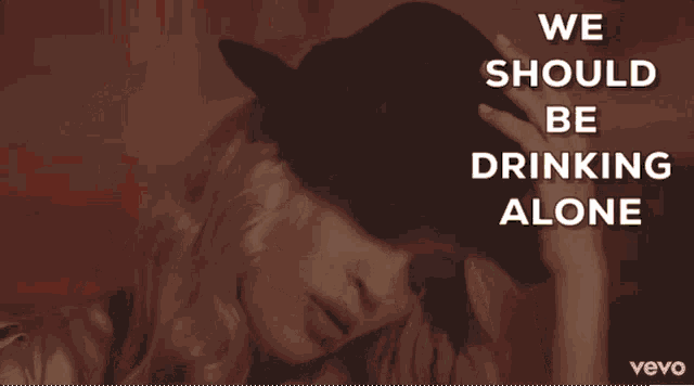 Carrie Underwood Drinking Alone GIF