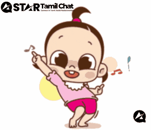 Cartoon Girl Dance Sanjay Chat GIF