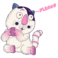 Cat Meme Pleaseee Sticker