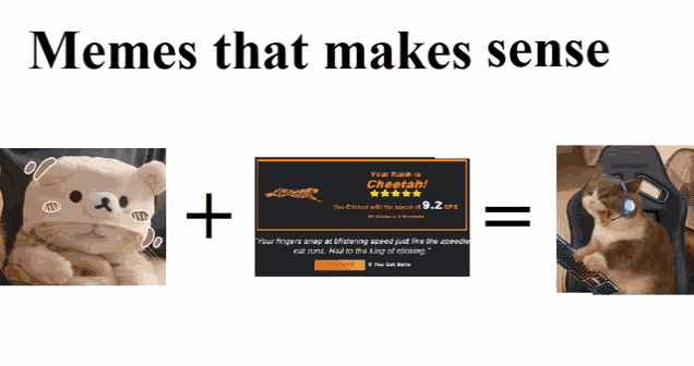 Cat Plus Cps Score Equal Gamer Cat Meme