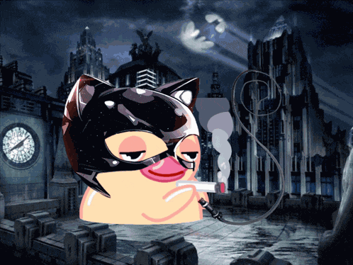 Catwoman Duck Dc Comic Duck GIF