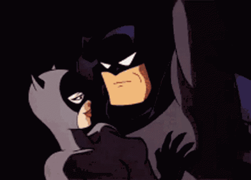 Catwoman Kiss Batman Kiss GIF
