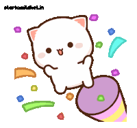 Celebrate Cat Celebrating Cat Sticker