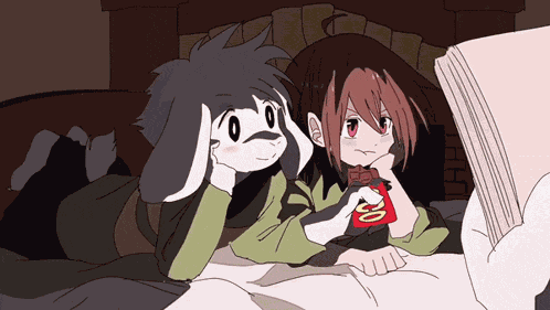Chara Asriel GIF
