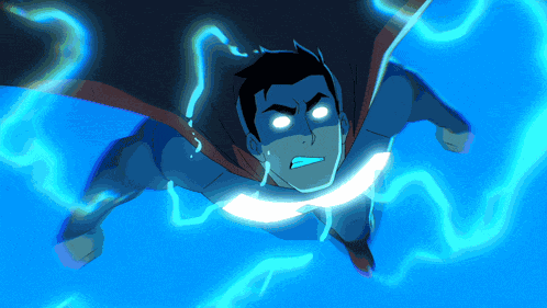 Charge Superman GIF