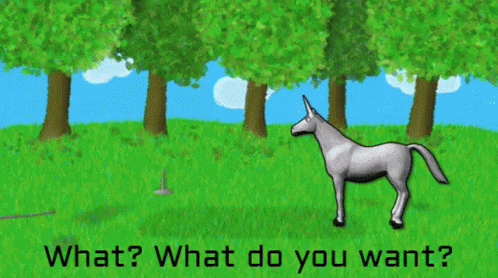 Charlie Unicorn What Do You Want GIF