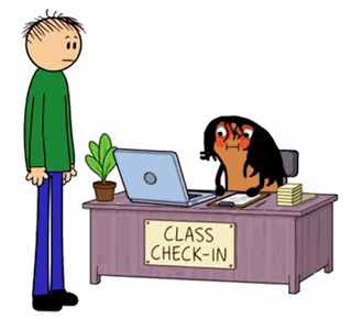 Check In Checking In GIF