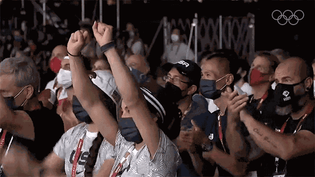 Cheering Crowd Nbc Olympics GIF