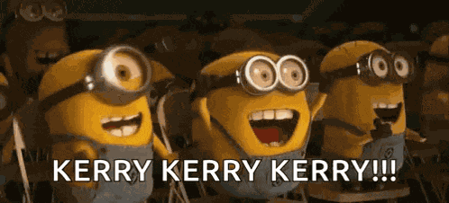 Cheering Minions GIF