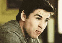 Chewing Chris Hemsworth GIF