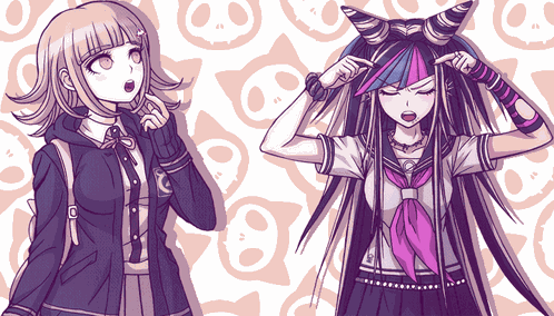 Chiaki Nanami Ibuki Mioda GIF