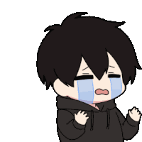 Chibi Anime Boy Sticker