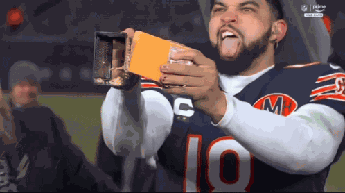 Chicago Bears Caleb Williams Cheese GIF